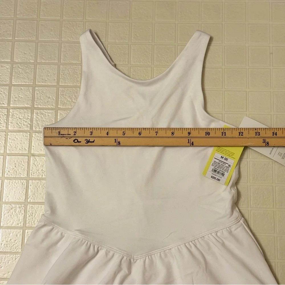Girls' Knit Double Layer Dress - All In Motion White Size M